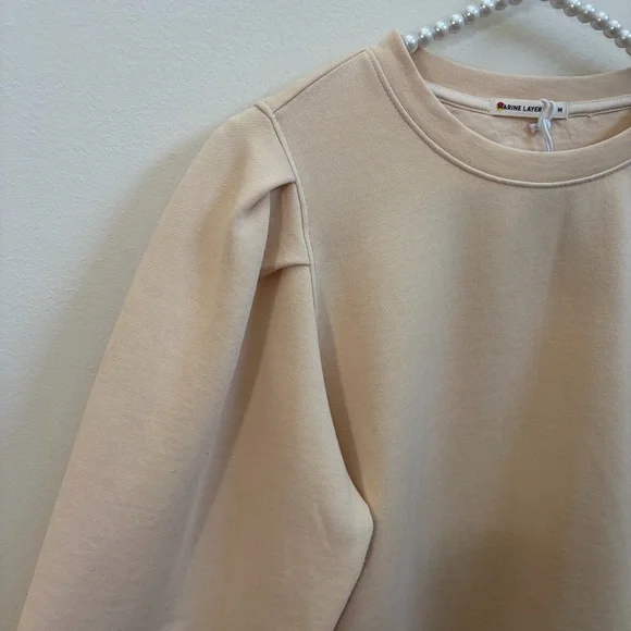 Marine Layer Enya Puff Sleeve Sweatshirt - Picture 4 of 10